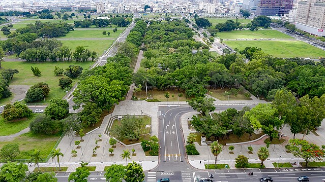 平實重劃區樹海景觀。圖／台南市政府